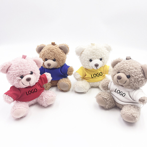 Mini oso de peluche suave, llavero de juguete, oso de peluche pequeño con camiseta de diferentes colores, oso de peluche, juguetes suaves de peluche para regalo de niños - Product Image 4