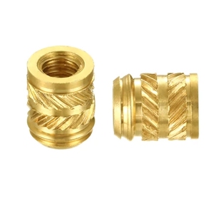 LeGood #8-32 H4.7 OD6.35 Brass <b>Threaded</b> Heat Set <b>Inserts</b> for Plastics - Product Image 6
