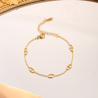 Bracelet en acier inoxydable, design unique et luxueux, en forme de nez de cochon, pour femmes, nouveau bracelet polyvalent à la mode