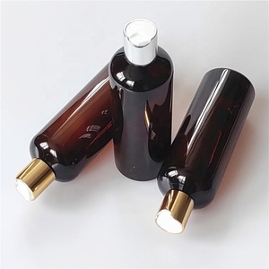 300ml 400ml 500ml Aluminum <b>Disc</b> Top Cover Black White Body Wash Bottle Shampoo Soap Containers - Product Image 5