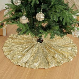 Jupe de sapin de Noël en <span class=keywords><strong>acrylique</strong></span> blanc, tricotée en câble, écologique, 24/36/48 pouces, avec anneau de base circulaire, pour la décoration de Noël à la maison et les fêtes - Product Image 1