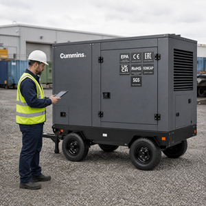 Generador Eléctrico con Motor Cummins de Bajo Precio y Suministro de Fábrica, 100kw 125kva, Trifásico/Monofásico, Silencioso, Diésel - Product Image 4