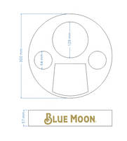 Plateau de service en verre à bière pour bar et restaurant avec base rotative