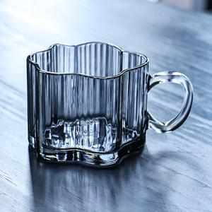 Tazza di caffè in vetro con manico Design creativo carino Tumbler Bar a casa studente bere tazza di acqua di vetro - Product Image 1