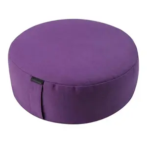 custom cotton crescent chakra filled floor round buckwheat wholesale design zafu yoga bolster pillow meditation cushion