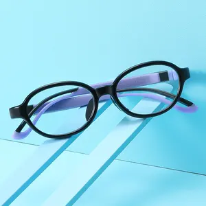 Commercio all'ingrosso Per Bambini Personalizzate Logo Intercambiabili Tempio Braccio Staccabile Contro Luce Blu Montature Da vista Eyewear