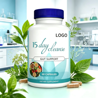 Capsules Détox 15 Jours Soutien Intestinal et du Côlon Feuilles de Séné Triphala Psyllium Huile de Lin Racine de Réglisse Aloe Vera Adultes