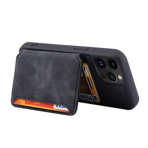 Nueva llegada PU cuero tarjeta de crédito cartera funda de teléfono para <span class=keywords><strong>iPhone</strong></span> 15 14 13 12 11 X XR XS MAX 7 8 <span class=keywords><strong>SE</strong></span> - Product Image 4