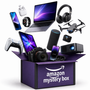 Caja Misteriosa de Electrónicos Estilo <span class=keywords><strong>Amazon</strong></span>, Sorpresa con <span class=keywords><strong>Gadgets</strong></span> <span class=keywords><strong>Tecnológicos</strong></span> Aleatorios, Reloj Inteligente, Auriculares, Batería Externa para Reventa en Tiendas Online 2026 - Product Image 1