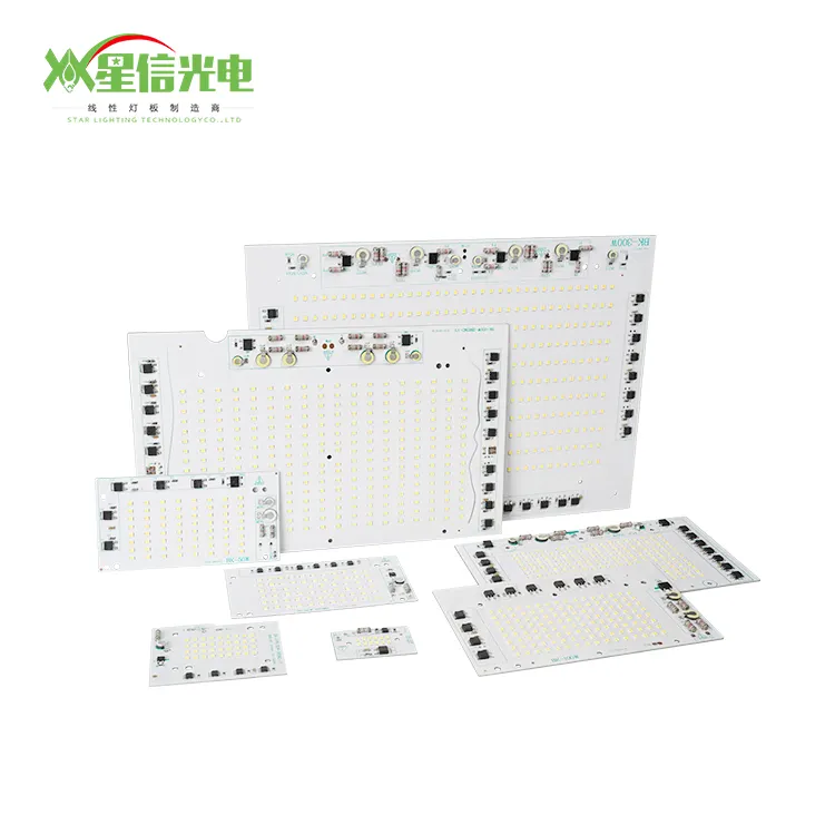 XGD-montaje fácil de un solo canal de aluminio, 10, 30, 50, 100, 150, 200, 300 W, módulo reflector LED DOB