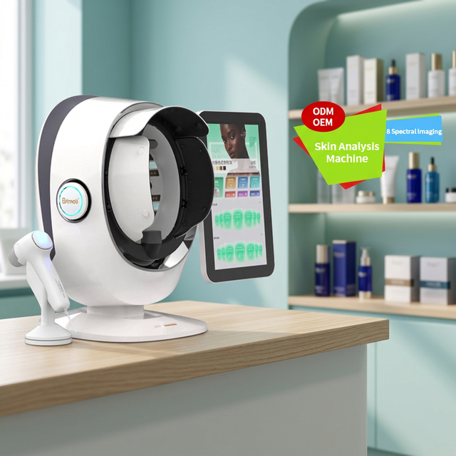 AI Smart Skin Analyzer Digital Facial Skin Diagnosis Moisture Wrinkle Pigment Acne Analysis Salon Spa Beauty Machine