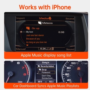 Adaptador <span class=keywords><strong>Bluetooth</strong></span> GITANK de 30 Pines con <span class=keywords><strong>AptX</strong></span> HD para Interfaz de Música Audi MMI 3G AMI, Audi Symphony Concert, Interfaz Multimedia Mercedes - Product Image 3