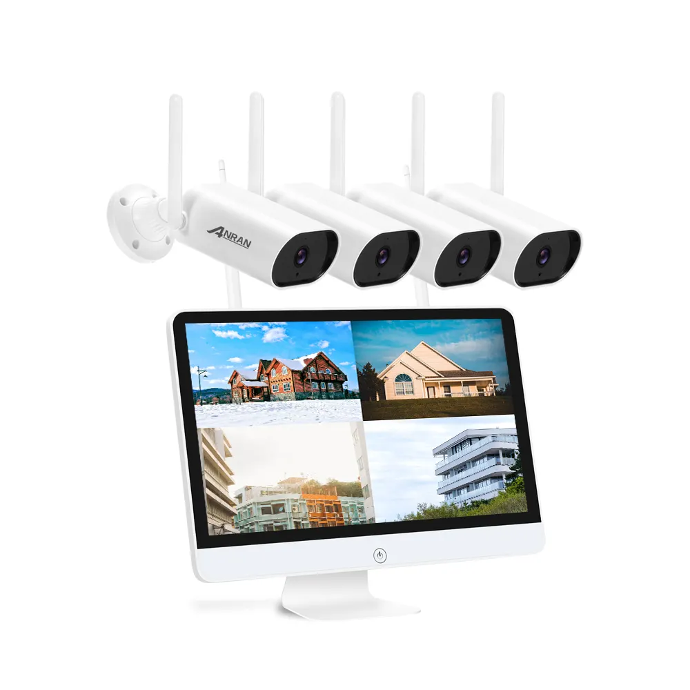 ANRAN 5MP 8CH 15.6 ''Display Monitor Wireless Home NVR Kit 1920P Nachtsicht-CCTV-Sicherheits kamerasystem