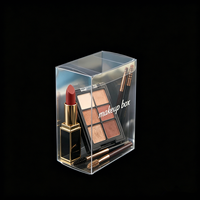 Boîte en PET transparente recyclable pour cosmétiques colorés tels que le crayon à sourcils, le crayon pour les yeux, la palette de fards à paupières, emballage de maquillage