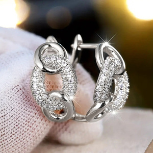 Orecchini a Cerchio con Chiusura alla Moda per Donne, Accessori per Orecchie Semplici per Uso Quotidiano - Product Image 6