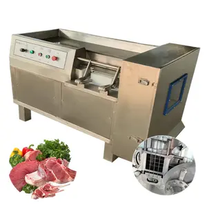 Commerical Frozen Chicken Cube Cutter Dicer QD-350 Frozen Meat Cube Cut Machine Fresh Beef Chicken Cubic