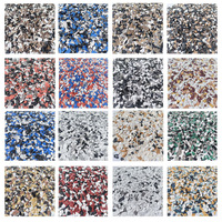 Échantillon Gratuit Personnalisé de Flocons d'Époxy Muscovite Multicolores pour Revêtement de Sol, Service OEM, Copeaux de Résine Vinyle Décoratifs Antidérapants