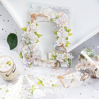 Ruban décoratif PET holographique transparent haut de gamme personnalisé pour journal DIY