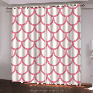 Blackout Curtains Printed Design Thermal Insulated Curtains Geometric Modern Grommet Window <strong>Drapes</strong> for <strong>Bedrooms</strong> or Living Rooms - Product Image 2
