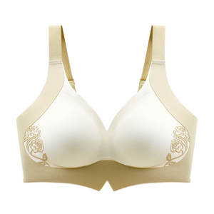 تخفيضات كبيرة للنساء بدون سلك حمالة صدر جيلي مرنة من قطعة واحدة بشعار مخصص رقبة V حمالة صدر مطاطية ناعمة حمالة صدر بدون خياطة للنساء - Product Image 6