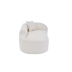 Divan incurvé emballé en rouleau, canapé deux places incurvé en tissu éponge, compression sous vide à faible coût pour mobilier hôtelier - Product Image 6