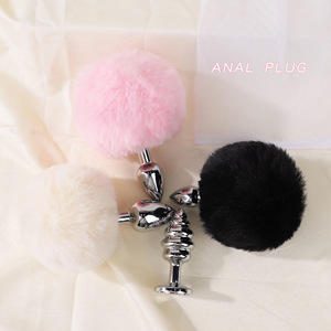 Tapón Anal con Cola <span class=keywords><strong>de</strong></span> Conejo Extraíble, Peluche, No Impermeable, <span class=keywords><strong>para</strong></span> <span class=keywords><strong>Hombres</strong></span> y Mujeres, Juguete Anal con Cola <span class=keywords><strong>de</strong></span> Conejo - Product Image 3