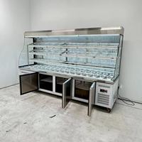 Meilleures ventes : Vitrine réfrigérée de présentation en acier inoxydable pour restaurant, pour hotpot, malatang, légumes et services de traiteur