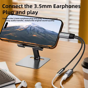 PD 100W Type C à 3.5mm Casque Audio Aux <span class=keywords><strong>Jack</strong></span> Adaptateur Câble 2 en 1 USB C Splitter Type-C Écouteur <span class=keywords><strong>Chargeur</strong></span> Câble pour Téléphone 16 - Product Image 4