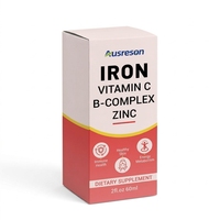 SPL OEM Gouttes buvables liposomales de Fer, Vitamine C, Complexe B et Zinc, Halal, pour le soutien immunitaire et l'énergie, Complexe Fer