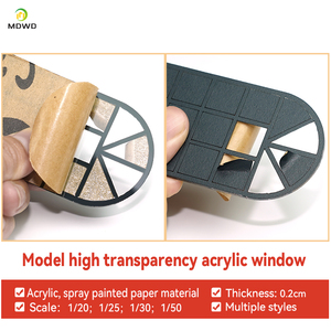 Nuova carta acrilica con vernice Spray WhiteBlack finestra francese modelli di costruzione in miniatura - Product Image 3