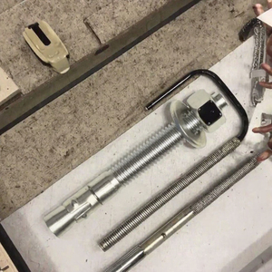 Vis à tête plate en acier inoxydable M16*200 avec rondelle, écrou hexagonal et cheville de fixation SS304 zinguée pour travaux de béton - Product Image 3