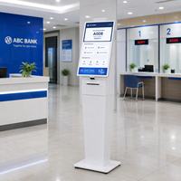 Kiosco de Autoservicio de 21.5 y 27 Pulgadas con Pantalla Táctil Android, Lector de Códigos de Barras de Pie para Farmacias