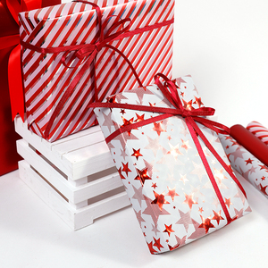 New Design Christmas Printing Gift <b>Wrapping</b> <b>Paper</b> Set 43*300 cm Metallic <b>Wrapping</b> <b>Paper</b> - Product Image 5