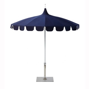 Sombrilla de aluminio con estampado personalizado para exteriores, <span class=keywords><strong>parasol</strong></span> grande con flecos para jardín, sombrilla a rayas de lujo para playa, Pagoda, Patio, venta al por mayor - Product Image 4