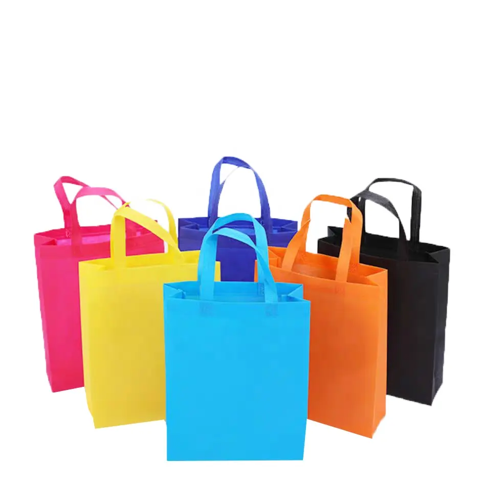 Promotional Pp Non Woven Tnt Fabric Bags Polypropylene Nonwoven T Shirt Bag T-shirt Non-woven Vest Carrier Shopping Bag