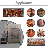 Fumoir à viande automatique commercial avec chambre de fumage en acier inoxydable 220V pour le poisson, le poulet, les saucisses et les usines de transformation alimentaire