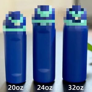 Botella térmica de acero inoxidable con doble pared y pajita, personalizada con logo, sin BPA, para deporte y viaje, venta al por mayor - Product Image 4