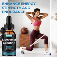 Ausreson OEM Gouttes de créatine liposomale liquide, compléments sportifs, boisson énergétique, créatine liposomale liquide pré-entraînement gratuite