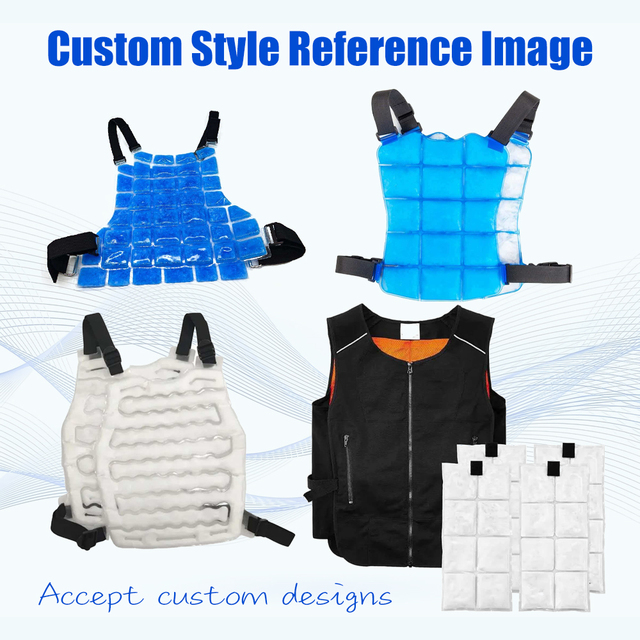 Wearable Non-toxic Cooling Pad Vest PCM Ice Vest for Commuting Hiking & Industrial Use Pain Relief