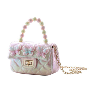 <span class=keywords><strong>Borsa</strong></span> a Tracolla Colorata a Forma di Farfalla per Ragazze, Design in Stile Occidentale, Materiale PU, Chiusura con Gancio, Tracolla a Catena, Traspirante - Product Image 5