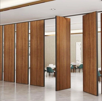 Cloison mobile insonorisée moderne avec cadre en aluminium, cloison amovible coulissante, séparateur de pièce pliable pour salle de sport, hôtel, salle de banquet