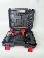 Perceuse à percussion 36V 25+3 vitesses, visseuse sans fil à batterie, kits d'outils avec 24 accessoires