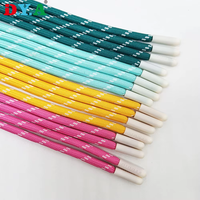 Cordon de serrage rond en polyester personnalisé de 5 mm avec motif à pois colorés et embouts en caoutchouc plastique pour vêtements, sweats à capuche et pantalons