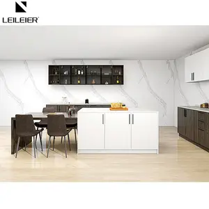 雷勒尔热卖白色聚氯乙烯意大利厨房家具当代厨房家具