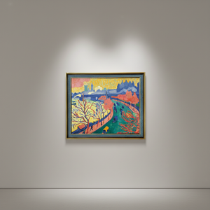 งานพิมพ์ภาพนามธรรมสะพานชาร์ริ่งครอสของแอนเดร เดเรน ระดับคอลเลกชันพิพิธภัณฑ์ ผลิตจากเรซินกันรังสียูวี เป็นมิตรต่อสิ่งแวดล้อม - Product Image 1