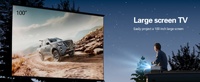 Projecteur intelligent sous licence Google-TV pour réunions, jeux et publicité, projecteur portable natif 1080P 4K-Laser, projecteur de films à courte focale Wifi
