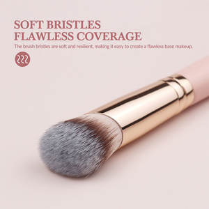 Vente chaude 2025, lot de pinceaux de maquillage personnalisés en bois synthétique de qualité professionnelle, en gros, en vrac, rose, luxe, végan, pour femmes - Product Image 2