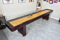 Table de jeu de palets en bois massif de taille personnalisée 12 Table d'intérieur multi-jeux polyvalente avec coussin en ardoise pour billard billard billard
