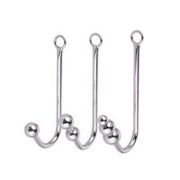 Crochet anal en acier inoxydable, jouets sexuels pour homme, crochet anal en métal, dilatateur, masseur de la prostate, jouets sexuels anaux en métal