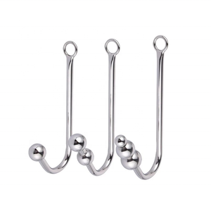 Gancho anal Brinquedos sexuais em aço inoxidável para homem Metal Butt Hook Dilator Massageador de próstata Brinquedos sexuais anais de metal - Product Image 2